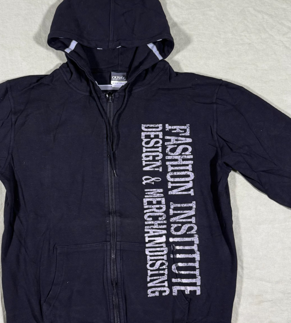 Fashion Institute of Design & Merchandising Black Hoodie Graphic Y2K college